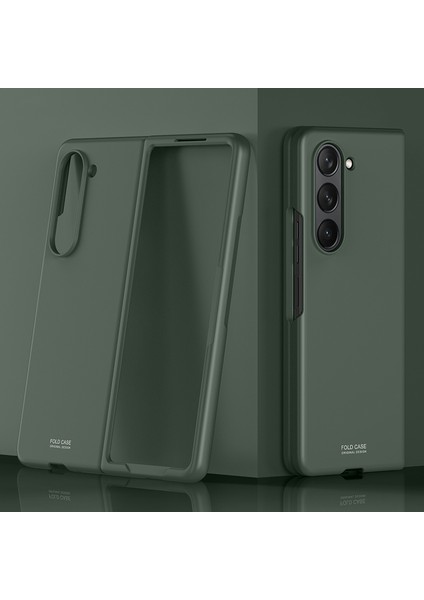 Samsung Galaxy Z Fold5 5g Sabit Pc Cilt Duygu Hissetme Şok Geçirmez Telefon Kılıfı (Yurt Dışından)