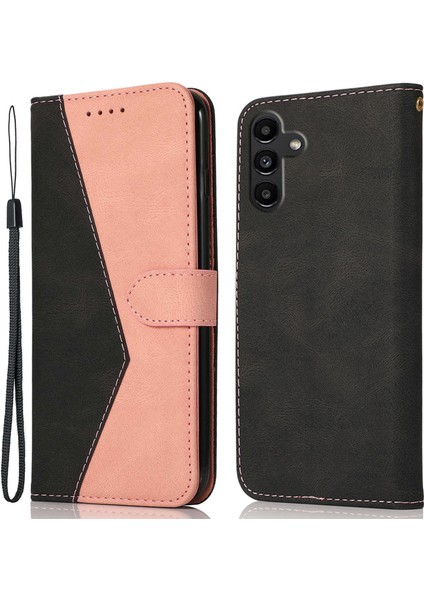 Samsung Galaxy A05S 4g Renk Ekleme Pu Deri Black+ Telefon Kılıfı (Yurt Dışından)