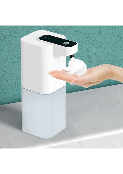 400ML USB Beyaz Tarzı Köpük Sıvı Sabunluk Otomatik Sabunluklar Banyo Fotoselli Bulaşık Sabunu Dispenseri Elektrikli El Ücretsiz Sabun Pompası (Yurt Dışından)