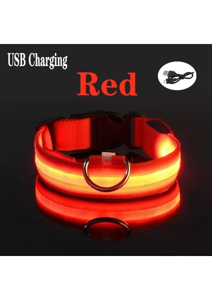 15-Usb Stili L 45-52CM Pet USB Şarj Edilebilir LED Köpek Yaka Gece Güvenliği Yanıp Sönen Pet Malzemeleri Köpek Aksesuarları Için Köpek LED Yaka (Yurt Dışından)