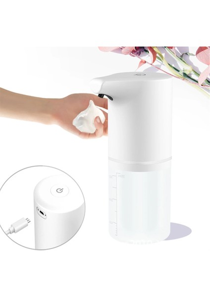 A - USB Şarj Stili USB Şarj Otomatik Köpük Sabunluk Akıllı Sensör Sıvı Sabunluk Otomatik Köpük Dispenseri El Dezenfektanı Dispenseri Otomatik (Yurt Dışından)