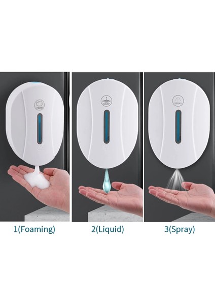 Pil Püskürtme Stili Ev USB Şarj Edilebilir Mutfak Banyo Aksesuarları Otomatik Duvara Monte Sabunluk Abs Ofis Fotoselli Akıllı Sensör (Yurt Dışından) fiyatları