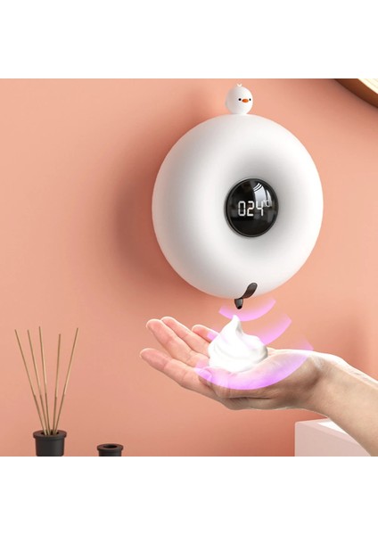 Beyaz Bir Stil Otomatik Sabunluk Akıllı Indüksiyon El Yıkama LED Sıcaklık Göstergesi Duvara Monte Köpük Sabunluk Mutfak Aracı (Yurt Dışından) fırsatları