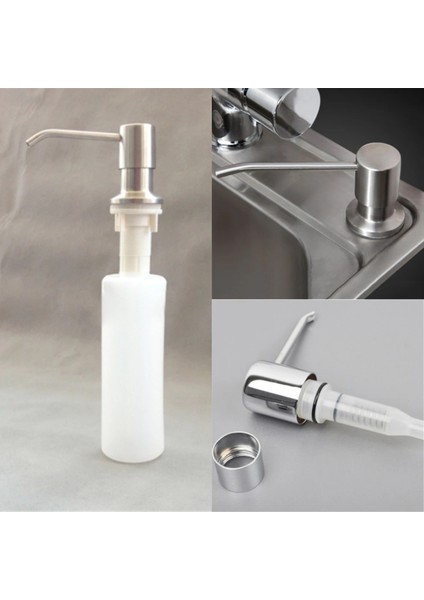 Mor Tarzı ml Lavabo Sıvı Temizleyici Dispensador Deterjan Şampuan Sabunluk Fırçalanmış Nikel Kafa Abs Şişe Mutfak Banyo Için (Yurt Dışından) fırsatları