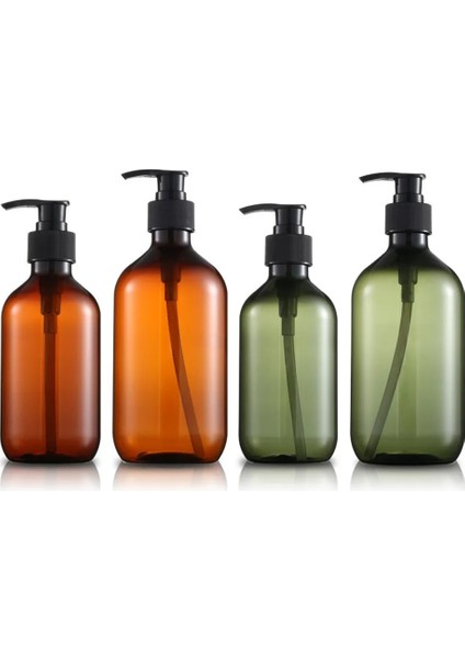 YEŞIL-300ML Stili Banyo Sabunu Dispenserleri Şampuan Vücut Sabunu Şişesi Banyo Sabunu Jeli ve Kozmetik Kabı Için Boş ml (Yurt Dışından)