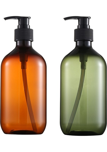 YEŞIL-300ML Stili Banyo Sabunu Dispenserleri Şampuan Vücut Sabunu Şişesi Banyo Sabunu Jeli ve Kozmetik Kabı Için Boş ml (Yurt Dışından)
