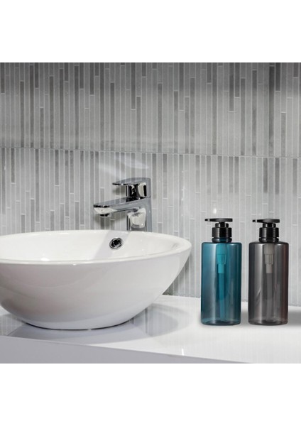 Mavi 500ML Stili 300 Mlml Pratik Duş Jeli Dağıtıcı Ampoo Dağıtıcı Şişe Vintage Ergonomik Geniş Ağızlı Şampuan Dağıtıcı Şişe (Yurt Dışından) fiyatları