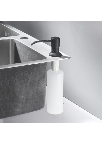 Beyaz Renk Stili Güverte Üstü Mutfak 400 ml Sabunluklar Paslanmaz Çelik Pompa Mutfak Için Krom Kaplamalı Ankastre Tezgah Üstü Dağıtım (Yurt Dışından) indirimleri
