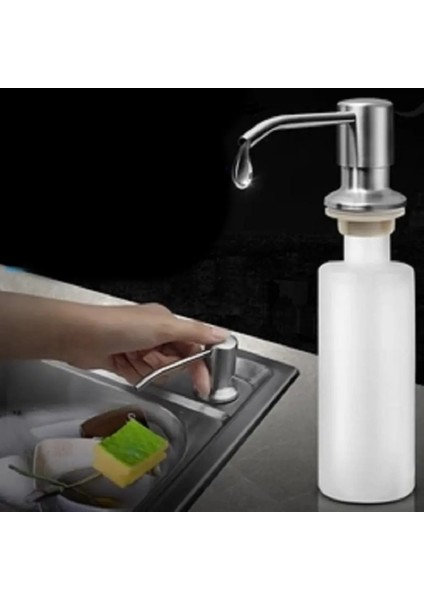 Beyaz Stil 300 ml Mutfak Lavabo Sabunluk Dağıtıcı Deterjan Sıvı Sabun Losyon Dispenserleri Paslanmaz Çelik Kafa (Yurt Dışından) fiyatları