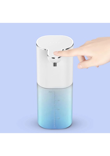 Form Stili Otomatik Sabunluk USB Şarj Akıllı Foamgel Makinesi Ev Otomatik Fotoselli Sensör Sabunluk El Dezenfektanı 400 ml (Yurt Dışından)