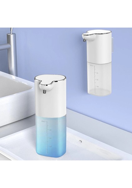 Form Stili Otomatik Sabunluk USB Şarj Akıllı Foamgel Makinesi Ev Otomatik Fotoselli Sensör Sabunluk El Dezenfektanı 400 ml (Yurt Dışından)