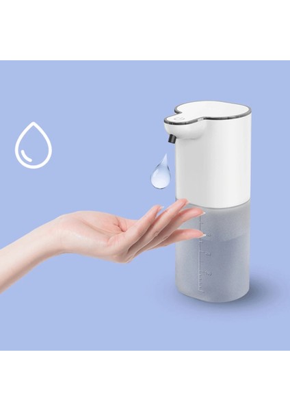 F-Gri Tarzı Otomatik Köpük Sabunluklar Fotoselli Sensör USB Şarj Banyo Ev Için Akıllı Yıkama El Makinesi (Yurt Dışından)