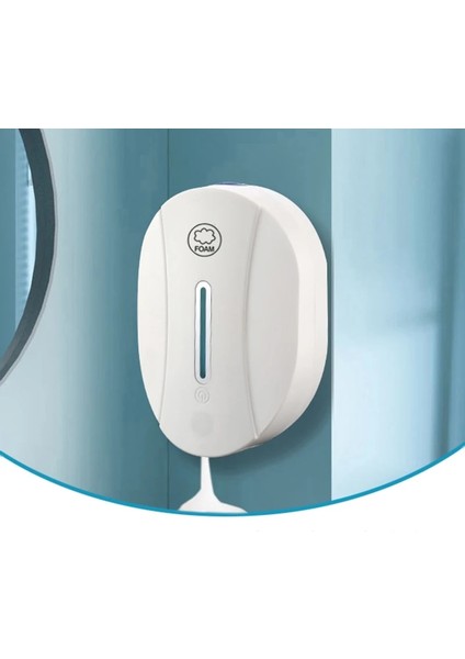 Köpük Tarzı 550ML Otomatik Sabunluk Fotoselli Sensör El Dezenfektanı Alkol Spary Dağıtıcı Duvara Monte Banyo Mutfak Şişe (Yurt Dışından)