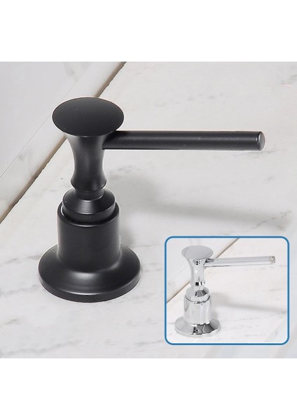 C Pirinç Krom Tarzı Katı Pirinç Bulaşık Pompası Sabunluk Mutfak Lavabo Siyah Altın Sıvı Losyon Tutucu Silikon Tüp Seti Güverte Tezgahı Altında (Yurt Dışından) fırsatları
