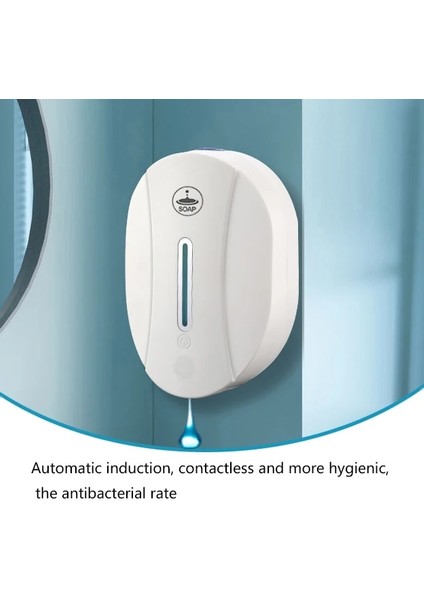 Pil Sıvı Stili 550 ml Fotoselli El Köpük Sabunluk Otomatik Sensör Temizleyici Sıvı Jel Alkol Sprey Duvara Monte Banyo Aksesuarları (Yurt Dışından)