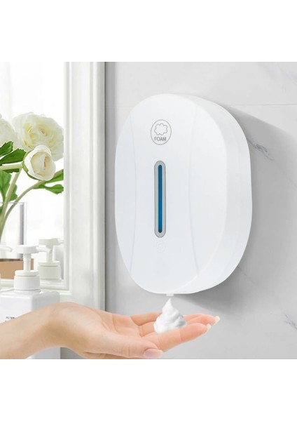 Pil Sıvı Stili 550 ml Fotoselli El Köpük Sabunluk Otomatik Sensör Temizleyici Sıvı Jel Alkol Sprey Duvara Monte Banyo Aksesuarları (Yurt Dışından) fiyatları