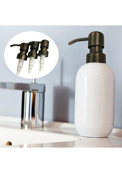 No.3 Tarzı Mutfak Lavabo Sabunluk Memesi Sıvı Sabun Şişesi Paslanmaz Çelik Kafa El Basın Dağıtıcı Şişe Banyo Aksesuarı (Yurt Dışından) fiyatları