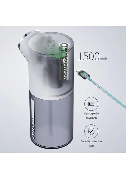 350ML Devre Kartı Stili Otomatik Sensör Köpük Sabunluk USB Fotoselli Akıllı El Sıvı Dezenfektanı Hızlı Köpük Duvara Monte Banyo Aksesuarları (Yurt Dışından) modelleri