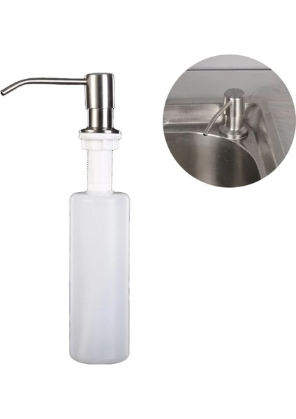 Resim Stili Olarak Ozml Mutfak Lavabo Sabunluk Paslanmaz Sıvı Sabun Deterjan Dro (Yurt Dışından)