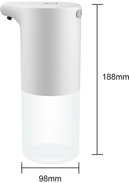 350ML Şarj Edilebilir Stil Otomatik Sensör Köpük Sabunluk USB Fotoselli Akıllı El Sıvı Dezenfektanı Hızlı Köpük Duvara Monte Banyo Aksesuarları (Yurt Dışından)