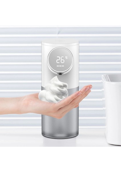 350ML Şarj Edilebilir Stil Otomatik Sensör Köpük Sabunluk USB Fotoselli Akıllı El Sıvı Dezenfektanı Hızlı Köpük Duvara Monte Banyo Aksesuarları (Yurt Dışından) fiyatları