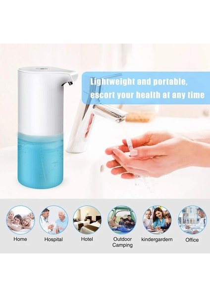 USB-350ML-2 Tarzı Otomatik Sabunluk Fotoselli Şarj Edilebilir Sabunluk Otomatik Köpük Eller Serbest Banyo Mutfak Okul Ofis Otel Için (Yurt Dışından) modelleri