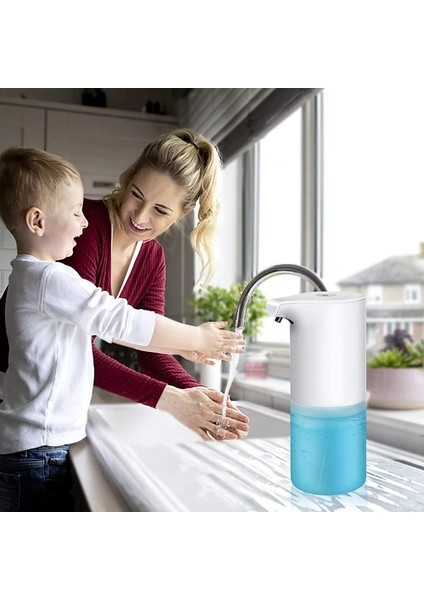 USB-350ML-2 Tarzı Otomatik Sabunluk Fotoselli Şarj Edilebilir Sabunluk Otomatik Köpük Eller Serbest Banyo Mutfak Okul Ofis Otel Için (Yurt Dışından) fırsatları