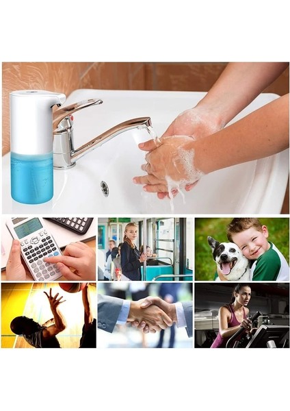 USB-350ML-2 Tarzı Otomatik Sabunluk Fotoselli Şarj Edilebilir Sabunluk Otomatik Köpük Eller Serbest Banyo Mutfak Okul Ofis Otel Için (Yurt Dışından) indirimleri