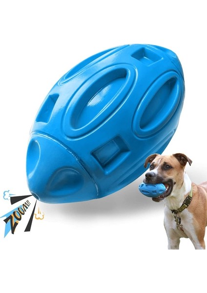 Mavi Stil Agresif Chewers Için Gıcırtılı Köpek Oyuncakları Kauçuk Köpek Çiğneme Topu Neredeyse Yok Edilemez ve Dayanıklı Pet Oyuncak Köpek Topu Oyuncak (Yurt Dışından)