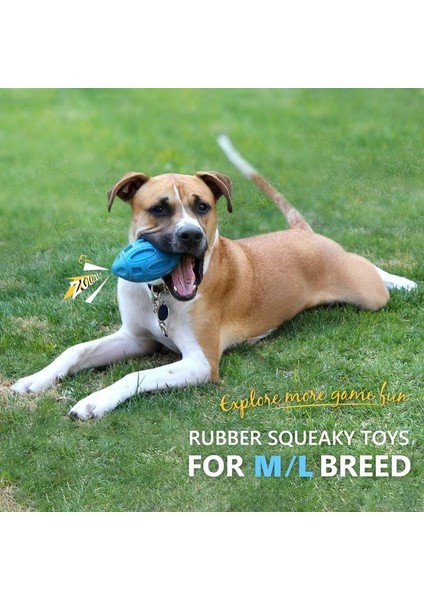Mavi Stil Agresif Chewers Için Gıcırtılı Köpek Oyuncakları Kauçuk Köpek Çiğneme Topu Neredeyse Yok Edilemez ve Dayanıklı Pet Oyuncak Köpek Topu Oyuncak (Yurt Dışından) indirimleri