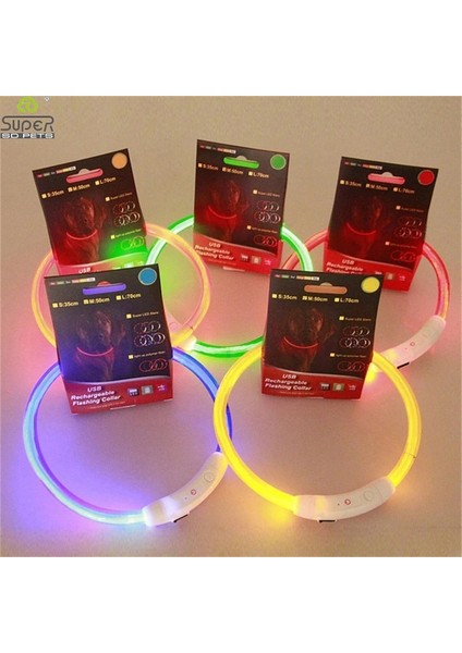 Işık Şeridi Mavi Stil 50CM LED USB Köpek Tasması Şarj Edilebilir LED Şarj Tüpü Yanıp Sönen Gece Köpek Tasmaları Parlayan Aydınlık Güvenlik Evcil Köpek Tasması. (Yurt Dışından) fiyatları