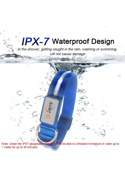 Yeşil Stil L Boyun 49-70CM Ipx7 Su Geçirmez LED Köpek Yaka Köpekler Için Noel USB Şarj Yaka Köpek Yavruları Anti-Kayıp Kurşun Pet Ürünleri Köpek Aksesuarları (Yurt Dışından) modelleri