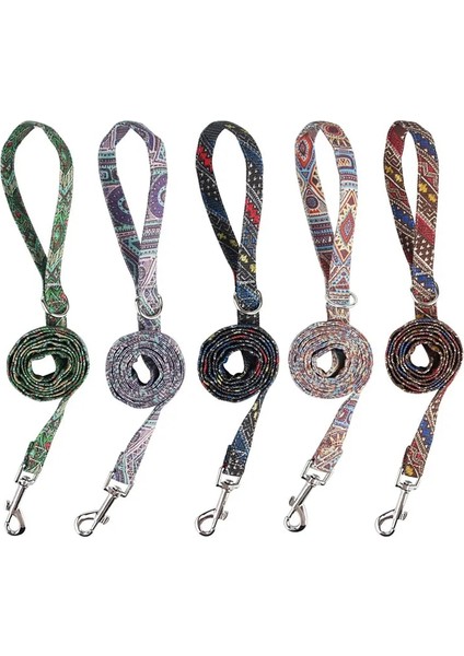 Çiçek Koyu Mavi Tarzı Tek Boyut Köpek Tasma Moda Çiçek Pet Tasmalar Orta Büyük Köpek Tasmalar Kedi Büyük Küçük Pet Koşum Için Kurşun Halat (Yurt Dışından)