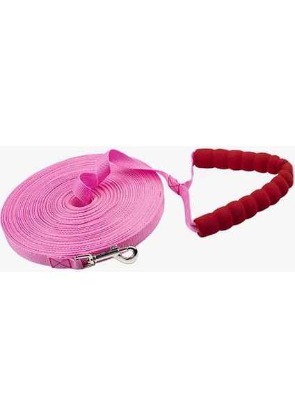 Pembe Tarzı 10 Milyon Köpek Lanyar Açık Eğitim Yürüyüşü Için Uzun Naylon Tasma Pamuk Saplı 2.5cm Genişlik Uzun Kurşun (Yurt Dışından)