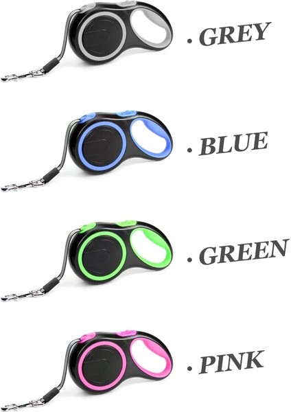 Mavi Stil 5m - 20KG 8m Dayanıklı Naylon Köpek Tasma Uzun Pet Geri Çekilebilir Kurşun Otomatik Büyük Köpekler Için Tasma Uzanan Büyük Köpek Yürüyüş Koşu Kabloları Halat (Yurt Dışından) modelleri