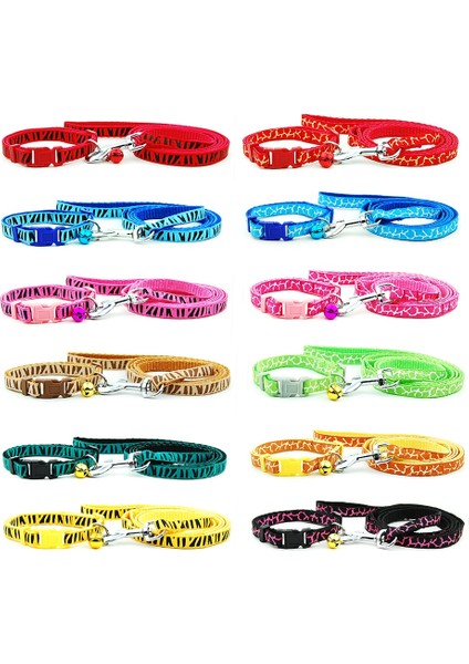 Kahverengi Zebra Stili S Beden Köpek Kedi Yaka Tasma Ayarlanabilir Yaka Köpek Yavrusu Için Çan ile Kurşun Küçük Köpek Açık Yürüyüş Chihuahua Terier Schnauzer (Yurt Dışından) indirimleri