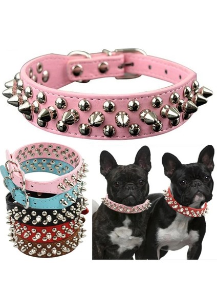 Sarı Stil Xl UZUNLUK56GENIŞLIK3.0 Köpek Tasmaları Yapay Elmas Deri Bling Diamante Kristal Çivili Köpekler Orta Büyük Köpekler Için Pet Tasmaları Pitbull Boxer Sivri Studde (Yurt Dışından)