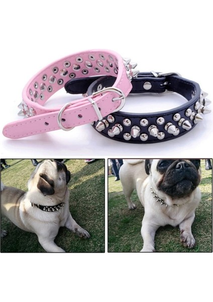Sarı Stil Xl UZUNLUK56GENIŞLIK3.0 Köpek Tasmaları Yapay Elmas Deri Bling Diamante Kristal Çivili Köpekler Orta Büyük Köpekler Için Pet Tasmaları Pitbull Boxer Sivri Studde (Yurt Dışından)