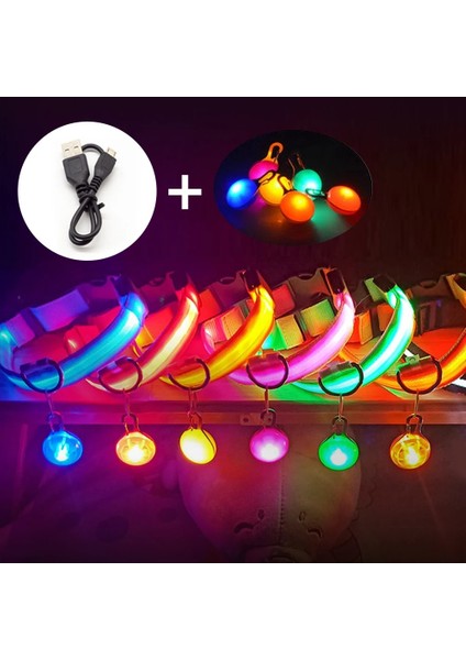 Sarı USB Stili L Boyun 41-52 cm USB Şarj LED Dogbutton Pil Yaka Anti-Lostavoid Araba Kaza Yaka Puppies Aydınlık Yaka Kolye Talepleri (Yurt Dışından) fiyatları
