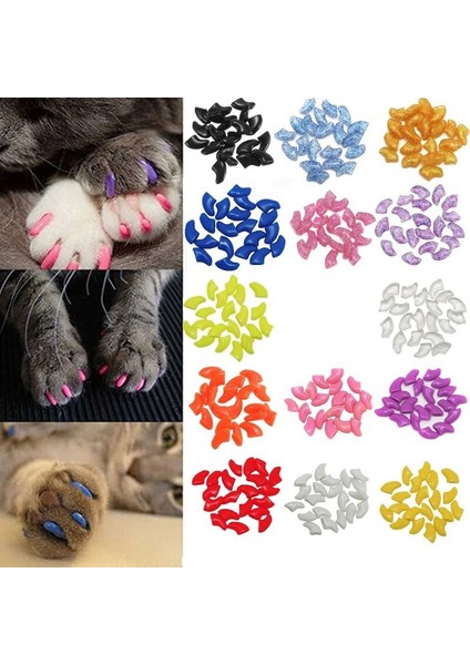 Siyah Stil M 5-7.5kg Oft Pet Tırnak Kapakları Köpekler ve Kediler Paws Tımar Tırnak Pençeleri Kapaklar 1 Çeşit Yapıştırıcı Tutkal Kapakları Evcil Hayvan Malzemeleri (Yurt Dışından) indirimleri