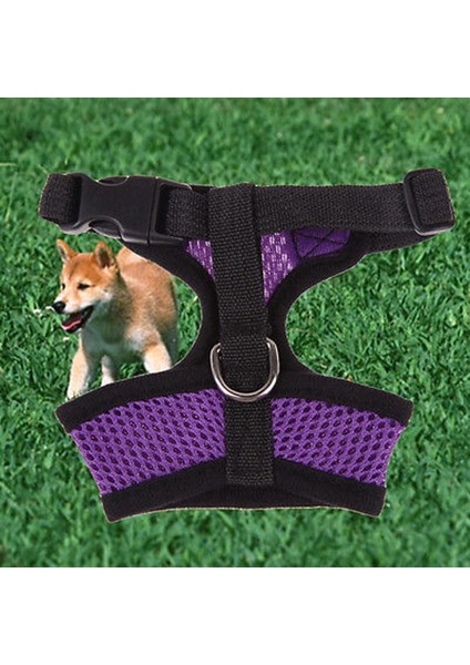 No.4 Tarzı M Beden Sıcak Uygun Nefes Küçük Köpek Pet Koşum ve Tasma Seti Yavru Kedi Yelek Koşum Yaka Chihuahua Pug Bulldog Kedi (Yurt Dışından)