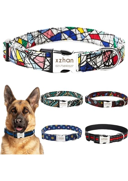 Yeşil Stil L Beden Köpek Tasması Kediler Köpek Şeyleri Malzemeleri Oyulmuş Kimlik Etiketi Isim Plakası Adı Küçük Büyük Köpekler Için Özel Evcil Hayvan Ürünleri Tasmaları (Yurt Dışından)