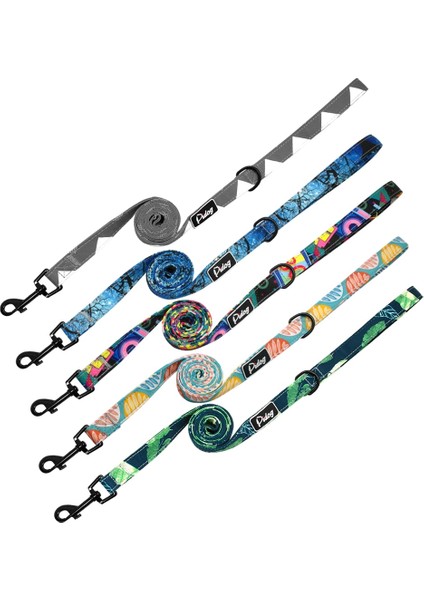 Bebek Mavisi Stili 120CM Ağır Hizmet Köpek Tasma Halat Naylon Baskılı Pet Köpekler Yürüyüş Kurşun Tasma Küçük Orta Büyük Köpekler Için Kedi Chihuahua Pitbull (Yurt Dışından) fiyatları