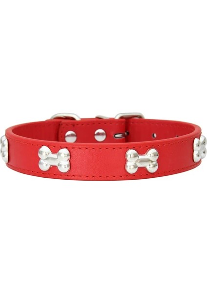 Kırmızı Stil Xs Beden Pet Köpek Tasması Kemik Deri Dayanıklı Evcil Hayvan Malzemeleri Aksesuarları Boyun Askısı Tasma Köpek Yavrusu Için Küçük Büyük Köpekler Için Pug Tasmaları (Yurt Dışından)