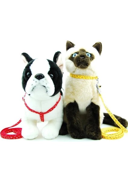 Mavi Ekose Tarzı M Beden Ilkbahar Yaz Sevimli Pet Köpek Tasma Moda Yavru Chihuahua Bulldog Baskı Koşum Küçük Köpek Koşum ve Tasma Seti Kedi Yürüyüş (Yurt Dışından) fırsatları