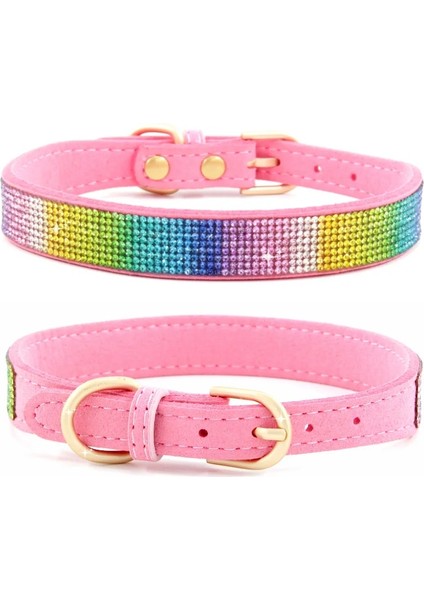 B1 Stili Xs 30X1 5cm Küçük Orta Köpekler Catuahua Pug Yorkshire Için Bling Rhinestone Köpek Kedi Yaka Ayarlanabilir Deri Ilmek Yavru Kedi Yaka (Yurt Dışından)