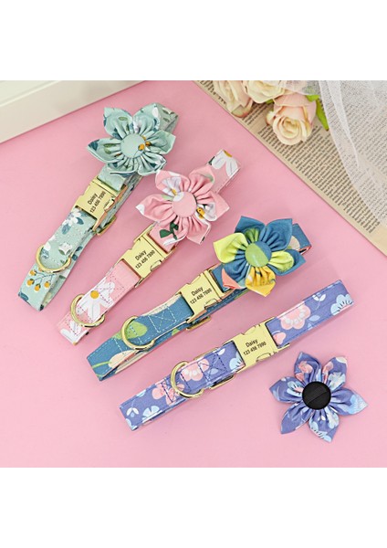 167 Beyaz Stil Xs Beden Çiçek Persoalized Köpek Tasması Moda Baskılı Özel Naylon Köpek Tasmaları Küçük Orta Büyük Köpekler Için Ücretsiz Oyulmuş Isim Plakası ile (Yurt Dışından) indirimleri