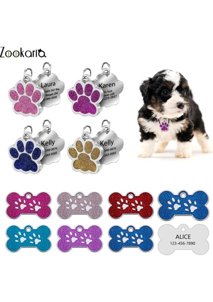 E Stili Anti-Kayıp Özel Köpek Kımlık Etiketi Oyulmuş Pet Köpek Yaka Aksesuarları Kişiselleştirilmiş Kedi Yavru Kımlık Etiketi Paslanmaz Çelik Pençe Adı Kedi Etiketleri (Yurt Dışından) fiyatları