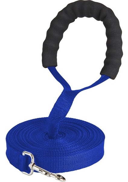 Mavi Stil 20 Milyon Köpek Lanyar Açık Eğitim Yürüyüşü Için Uzun Naylon Tasma Pamuk Saplı 2.5cm Genişlik Uzun Kurşun (Yurt Dışından)