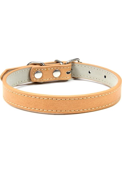 Haki Köpek Tasması Stili Xl Beden Yumuşak Deri Katı Köpek Tasması Ayarlanabilir Köpek Boyun Askısı Küçük Orta Büyük Köpek Yavru Kedi Kolye Kedi Aksesuarları Için Güvenli Tasmalar (Yurt Dışından)